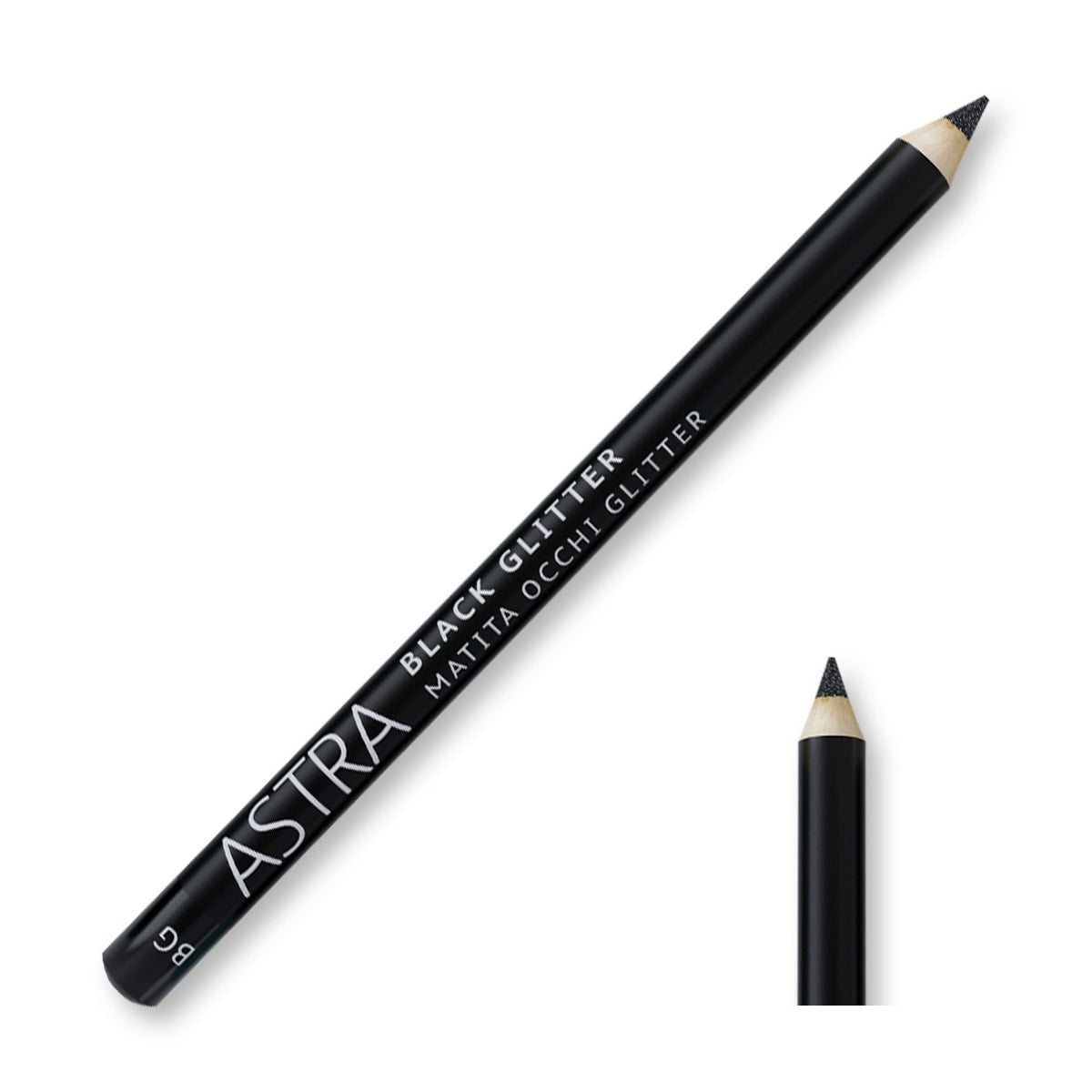 Black Glitter Eyeliner Pencil