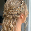 Demi-Couronne pour Cheveux Mariée NINA