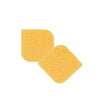 Oval natural facial sponges x2