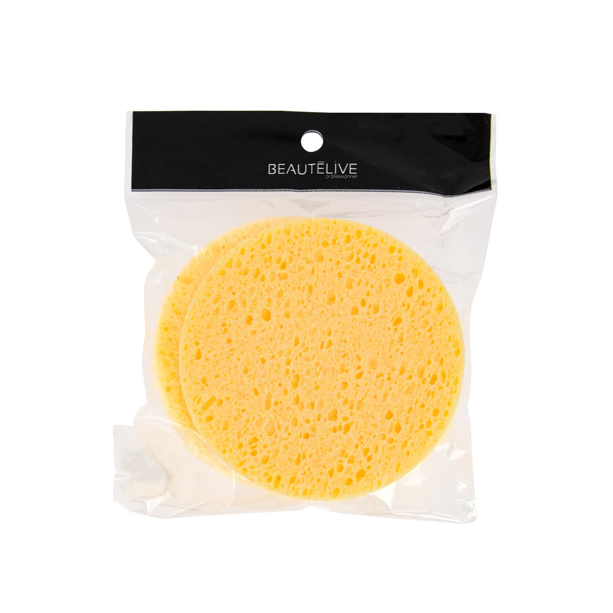 Round natural body sponges x2
