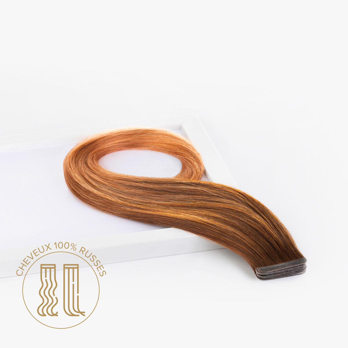 Extensions Adhésives RUSSES OMBREES 4cm X6 Bandes 50/55cm