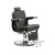 Fauteuil Barbier ASHER Noir Base Ronde Chromée