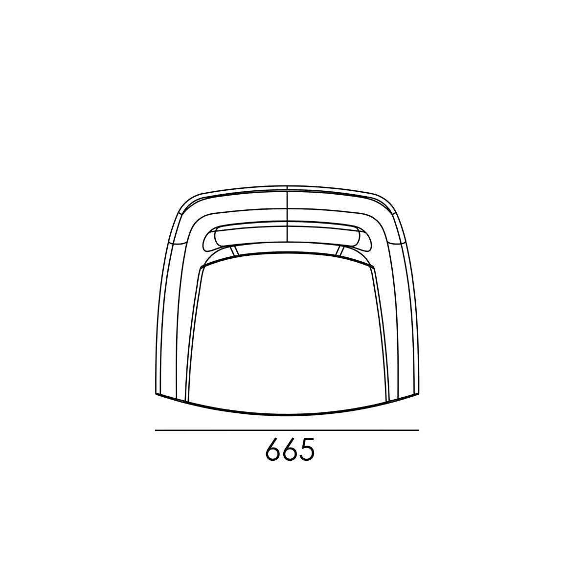 GALA armchair, black faux leather 008C star base