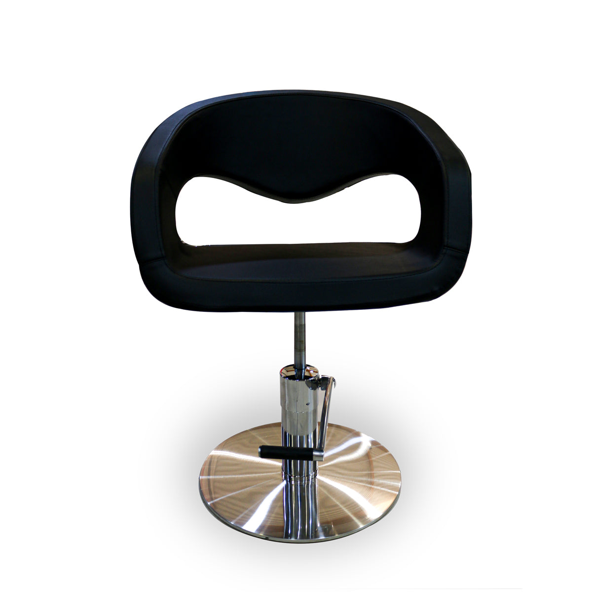 VELGANO Black Hairdressing Chair with Round Base