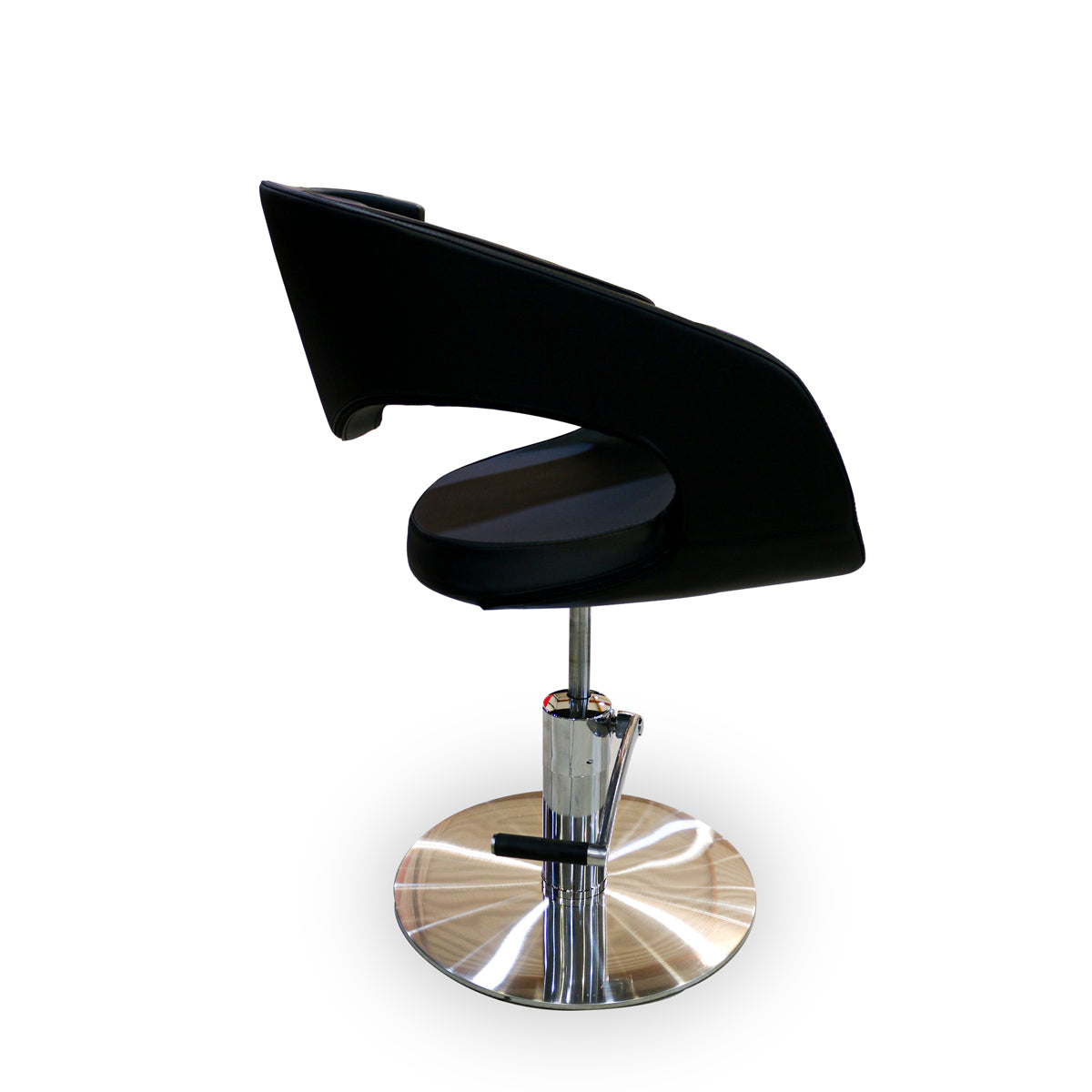 VELGANO Black Hairdressing Chair with Round Base