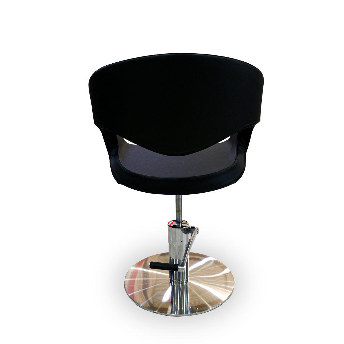 VELGANO Black Hairdressing Chair with Round Base