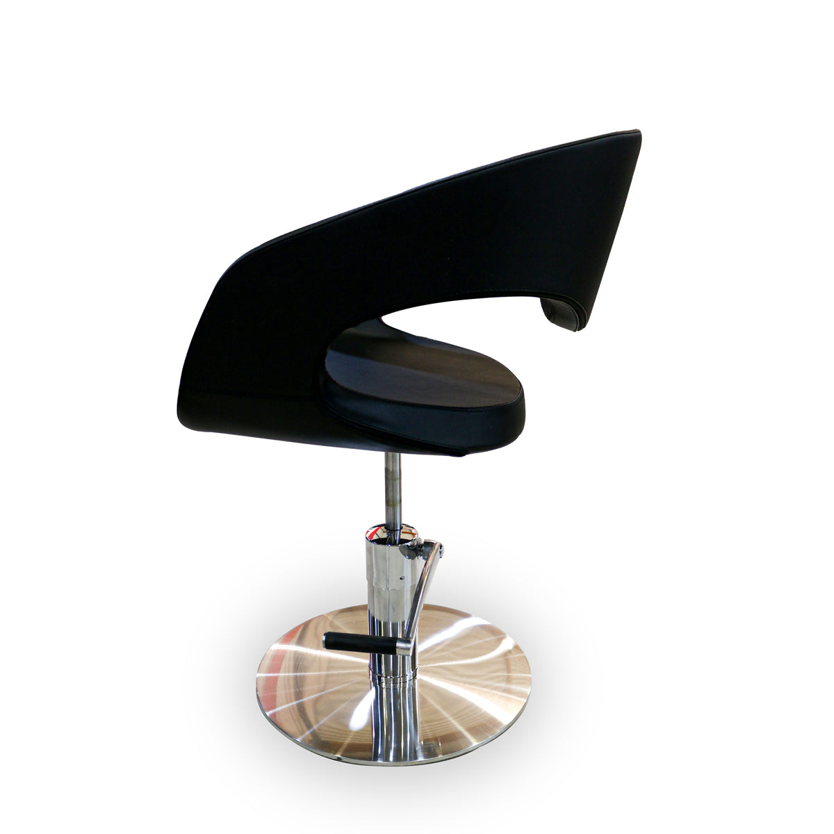 VELGANO Black Hairdressing Chair with Round Base