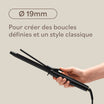 Fer à Boucler à Clapet Ceramic Black Oxyde Ø19mm