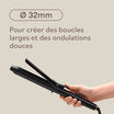 Fer à Boucler à Clapet Ceramic Black Oxyde Ø32mm