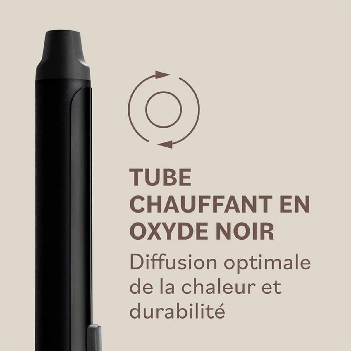 Fer à Boucler à Clapet Ceramic Black Oxyde Ø32mm
