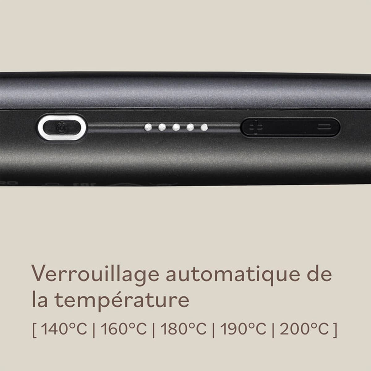 Fer à Boucler à Clapet Ceramic Black Oxyde Ø32mm