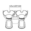 Aluminium spacer INFRALADY Caruso-Katy-Lion