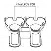 Aluminium spacer INFRALADY Caruso-Katy-Lion