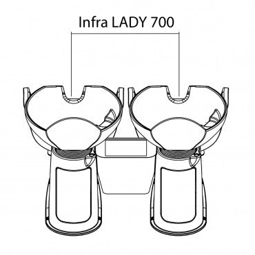 Aluminium spacer INFRALADY Caruso-Katy-Lion