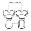 Aluminium spacer INFRALADY Caruso-Katy-Lion