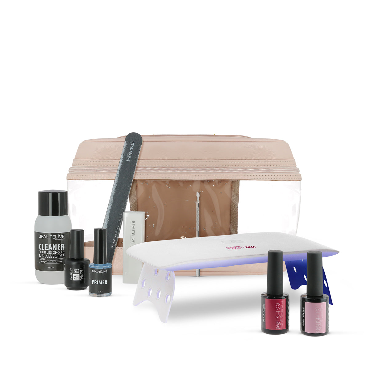 Semi-permanent nail polish kit