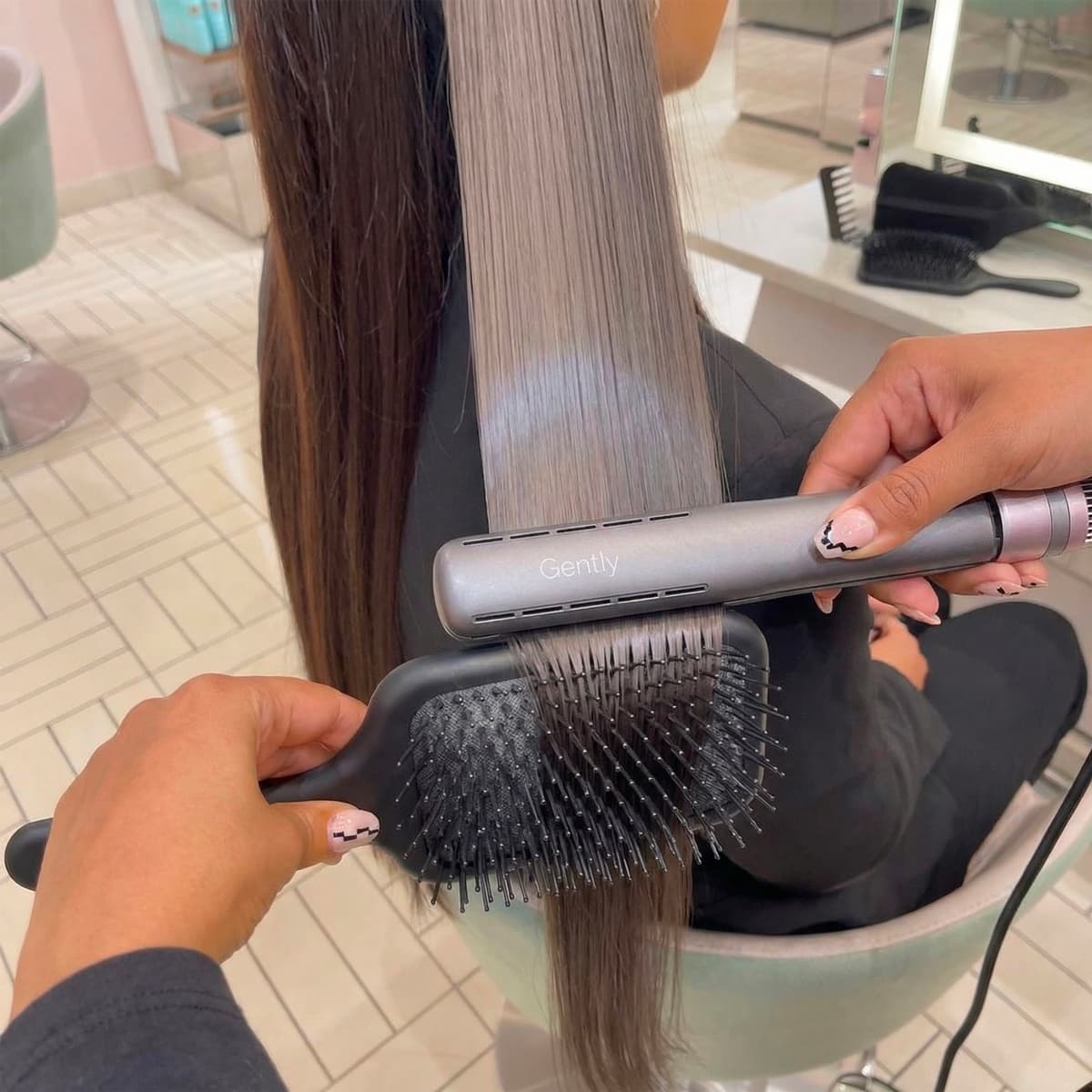 Lisseur Professionnel Séchant 2en 1 DRY'N'LISS