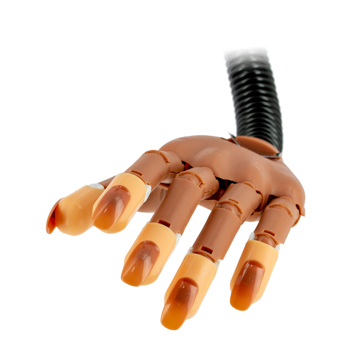 Flexible articulated practice hand + 100 nails