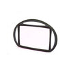 Rectangular hairdressing mirror with 3 handles