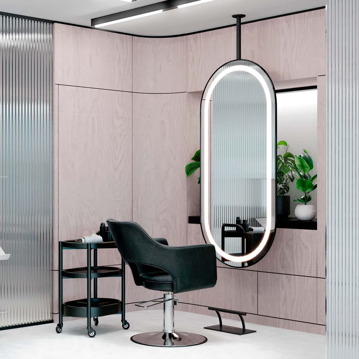 LOOP Oval Mirror with LED Light