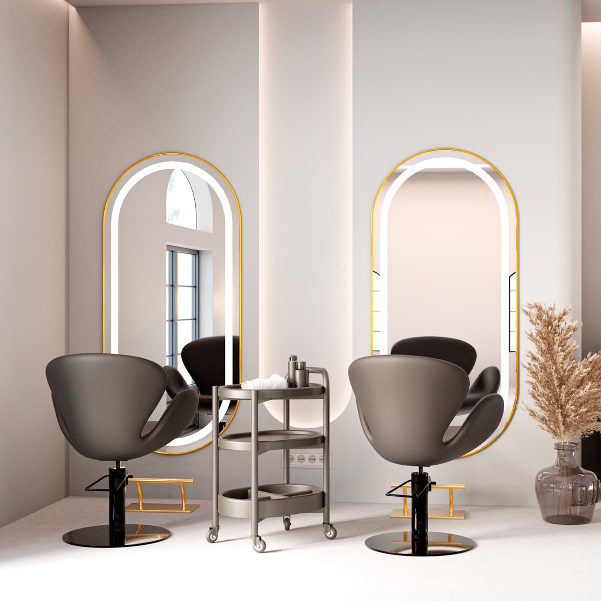 LOOP Oval Mirror with LED Light