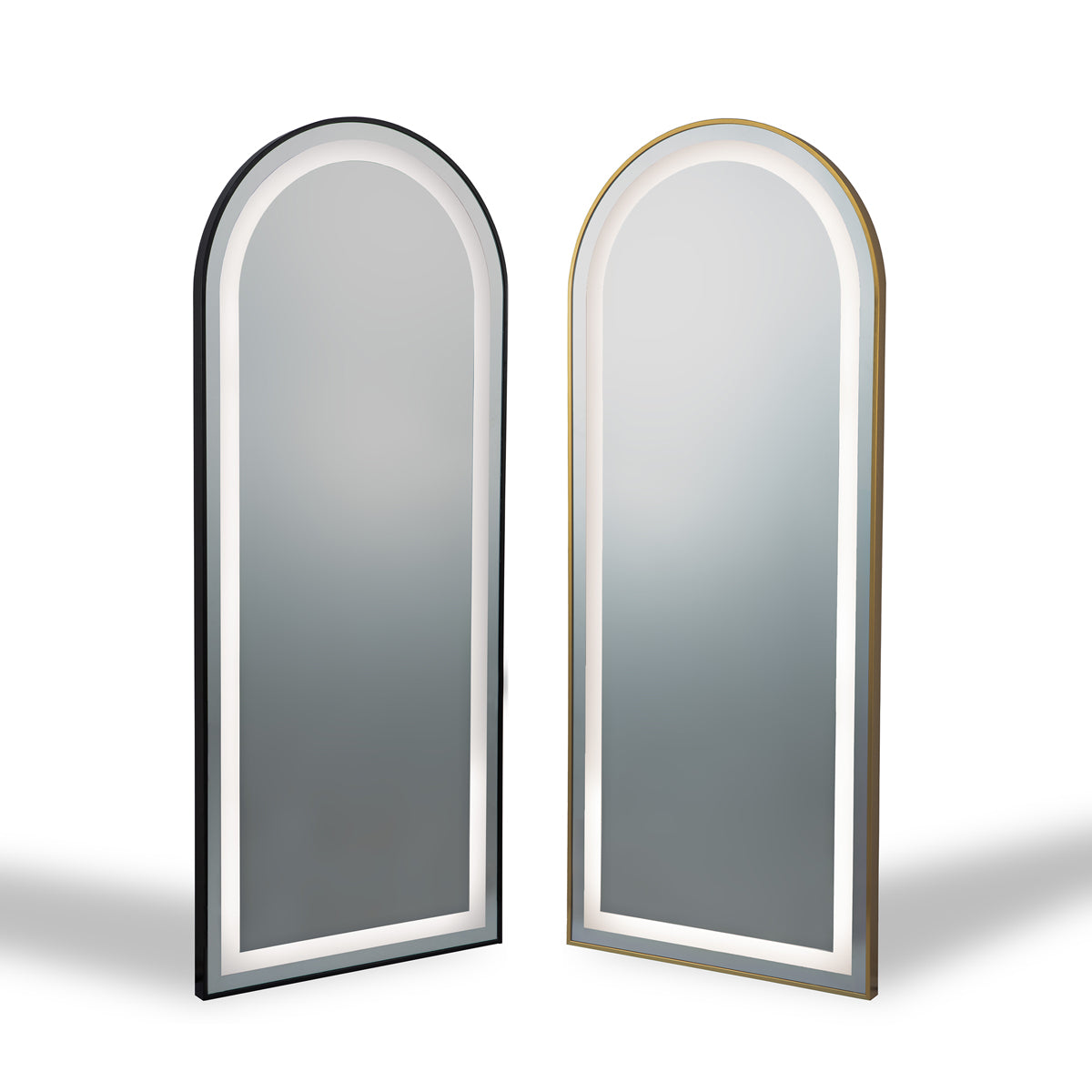 Semi-Oval RIM Mirror with LED Light