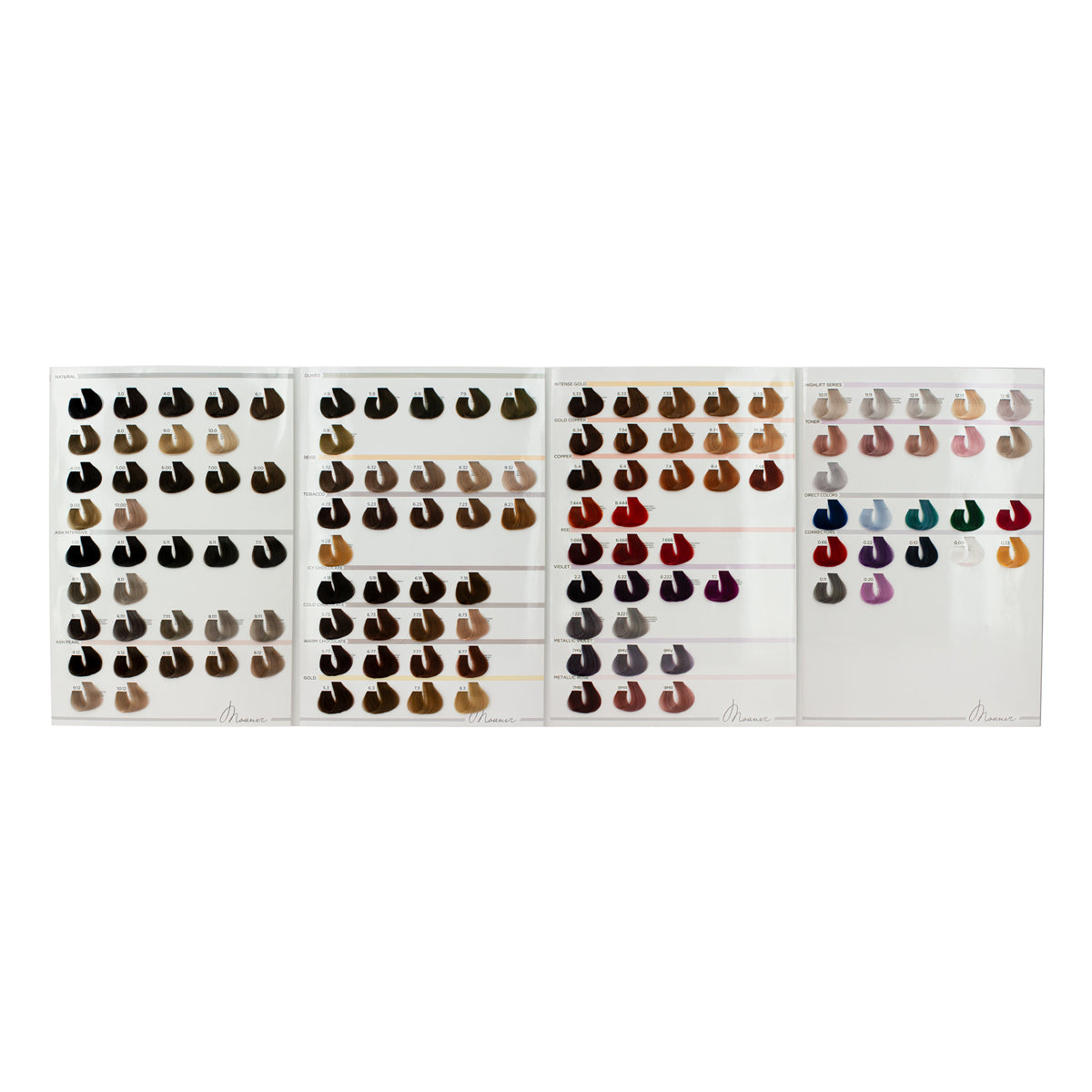 Permanent Hair Colour Chart