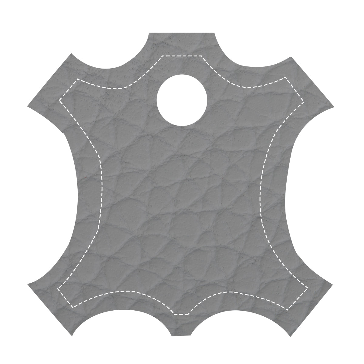 Caisse ROYAL II Matelassée avec Boutons Structure  Blanche Gloss