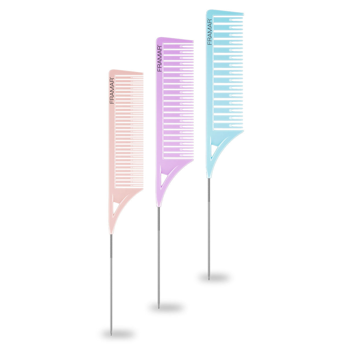 Peigne Queue Metal Couleur X3