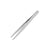 Slanted stainless steel tweezers