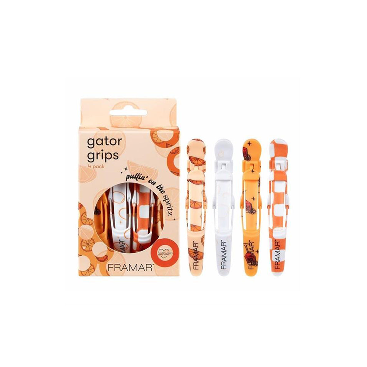 Puttin On The Spritz Hair Sectioning Clips X4