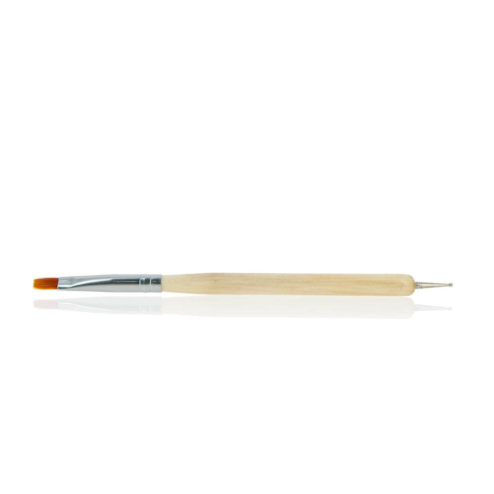 Gel brush and marbling tool
