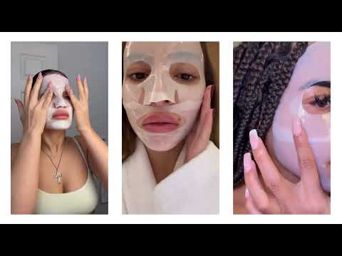 Organic Collagen Face Masks X4