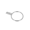 Fixed aluminium shelf hairdryer holder