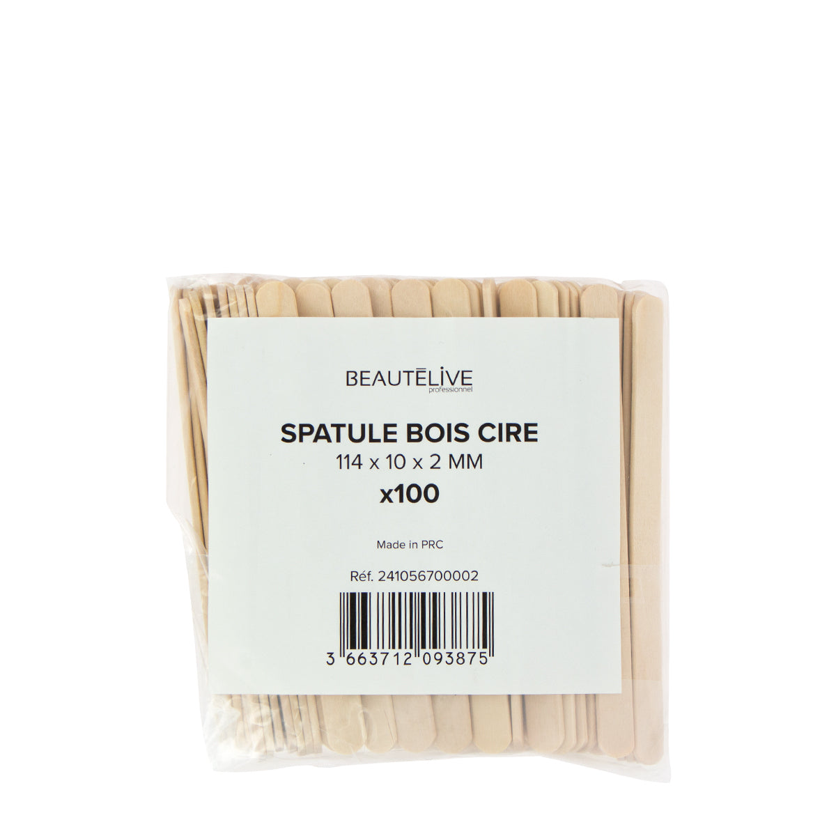 Wooden Spatula 114x10x2mm X100