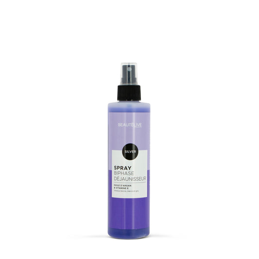 Biphasic toning spray