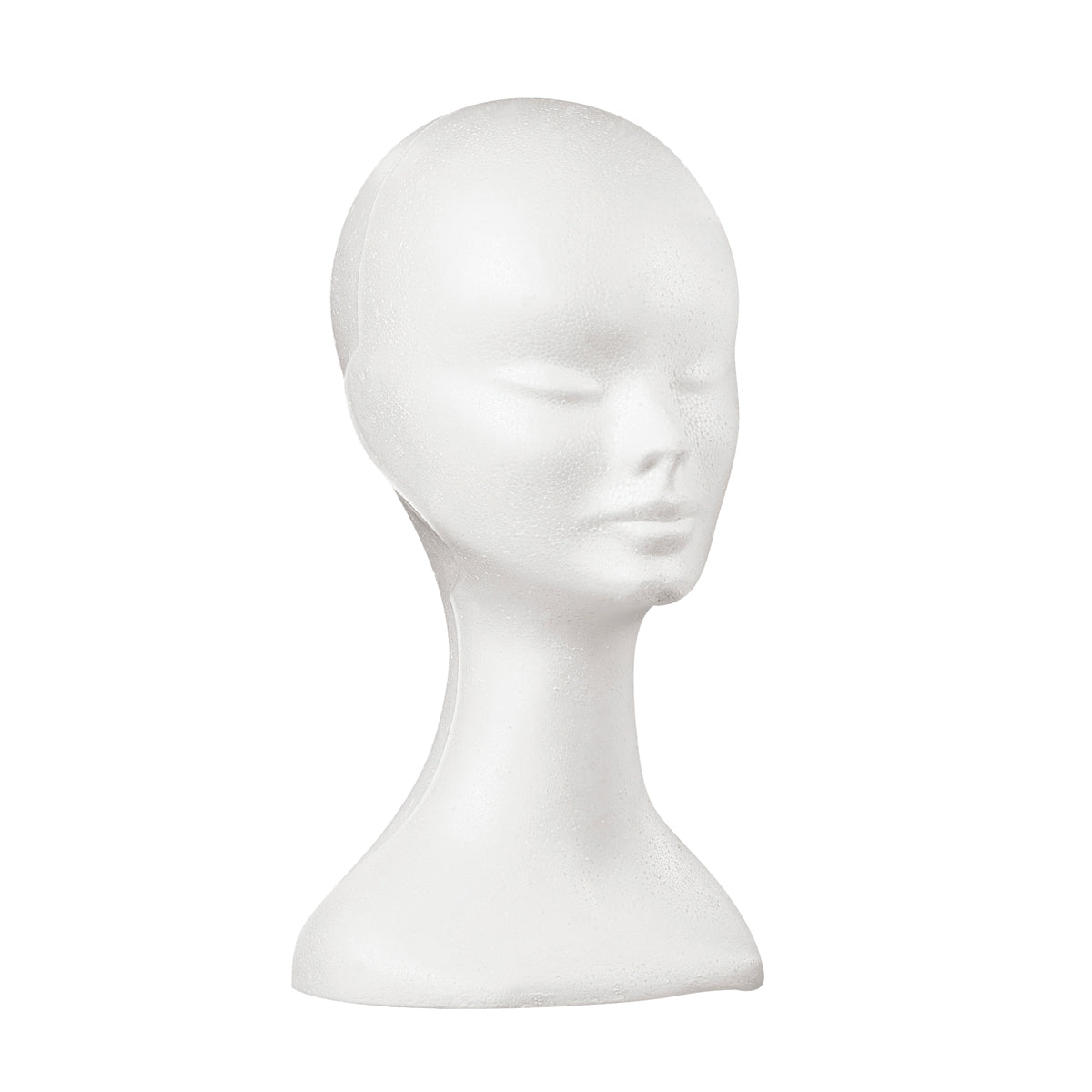 White polystyrene female head