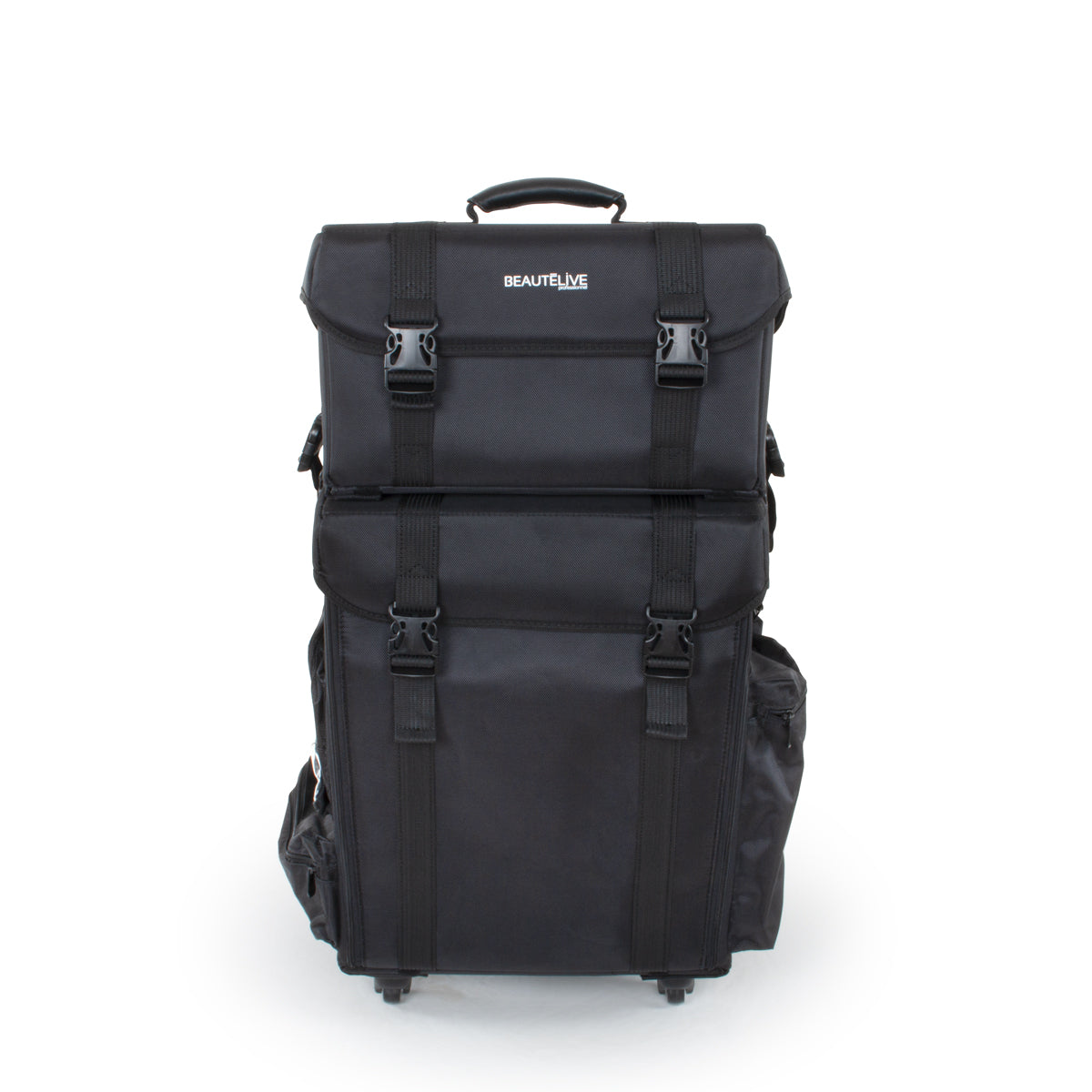 Valise professionnelle noire double compartiment 4 roues BERLIN