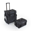 Valise professionnelle noire double compartiment 4 roues BERLIN