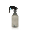 Black plastic spray bottle 300ml